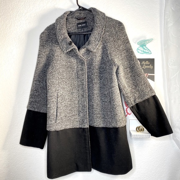 Nine West two tone tweed and solid black
